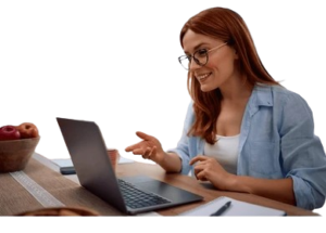 female entrepreneur talking while making 260nw 2619965029 removebg preview